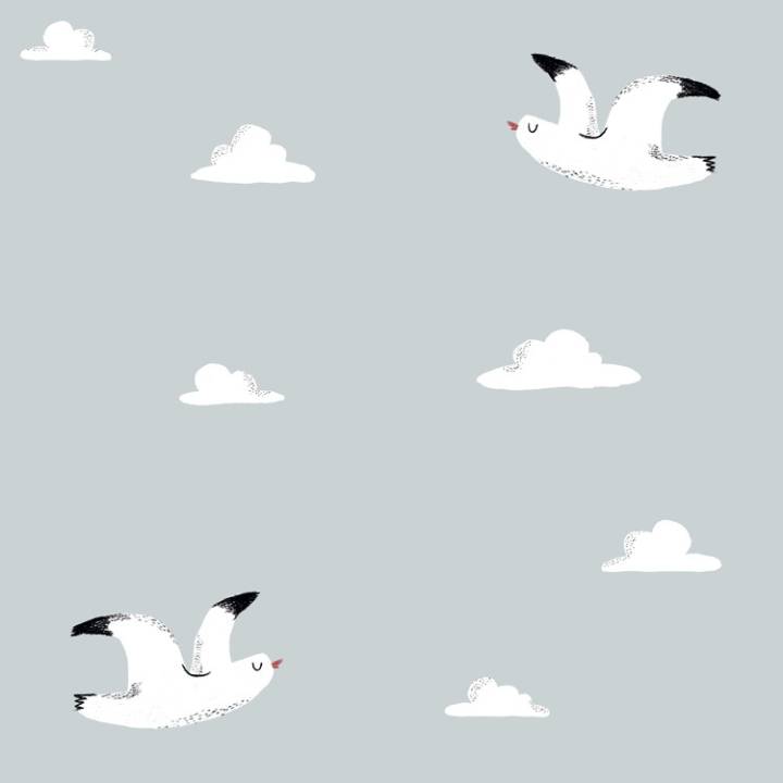 Papel pintado autoadhesivo infantil GAVIOTA volando