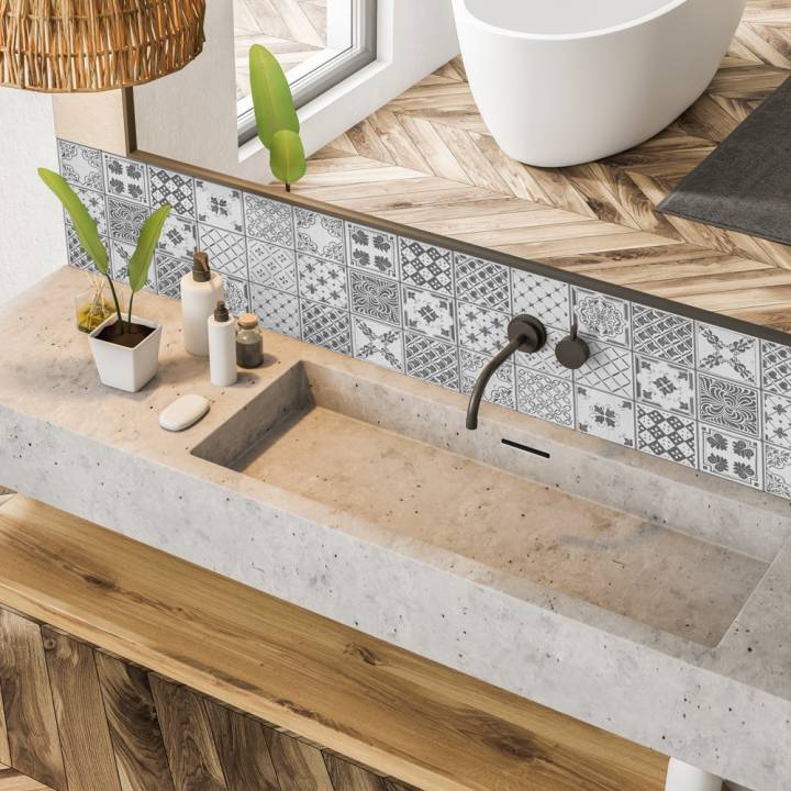 Vinilo para muebles pared hidráulico