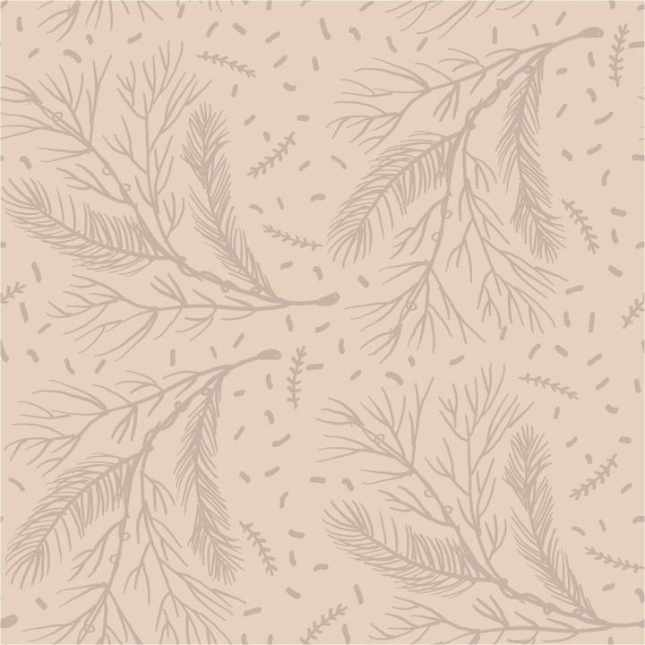 Papel pintado de pared botánico PINOS