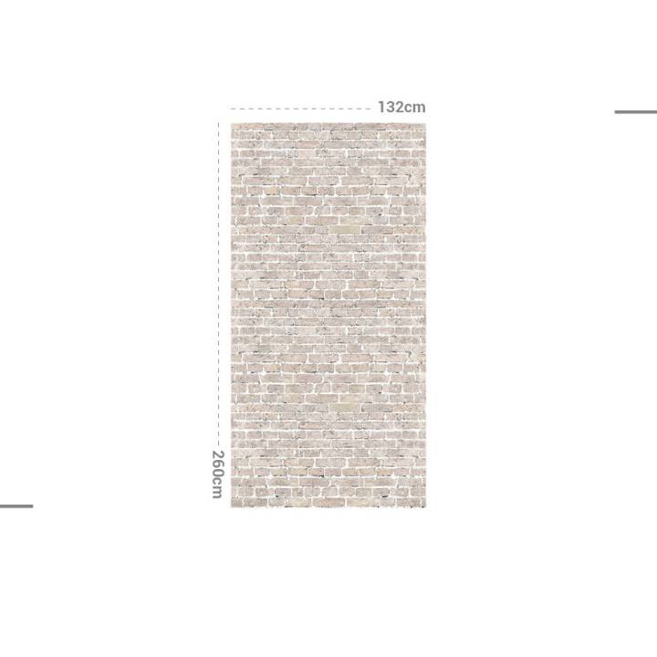 Papel de pared MURAL adhesivo textil lavable: LADRILLOS