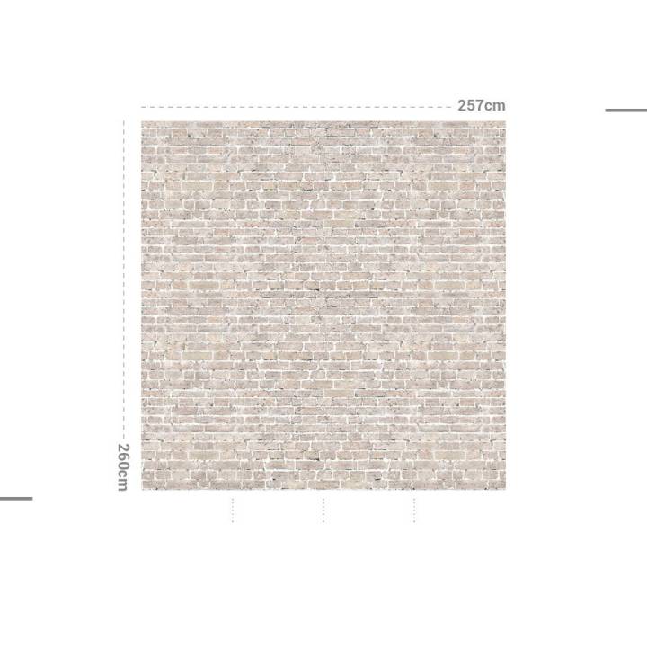 Papel de pared MURAL adhesivo textil lavable: LADRILLOS