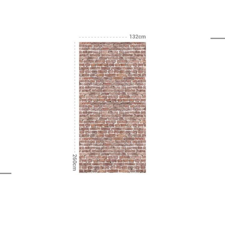 Papel de pared MURAL adhesivo textil lavable: LADRILLOS