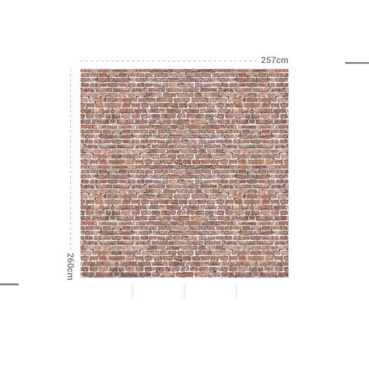 Papel de pared MURAL adhesivo textil lavable: LADRILLOS