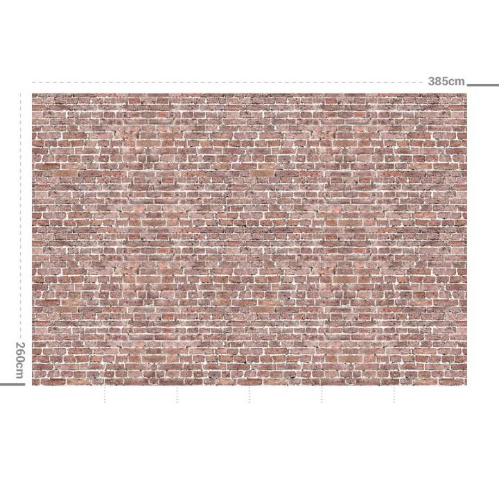 Papel de pared MURAL adhesivo textil lavable: LADRILLOS