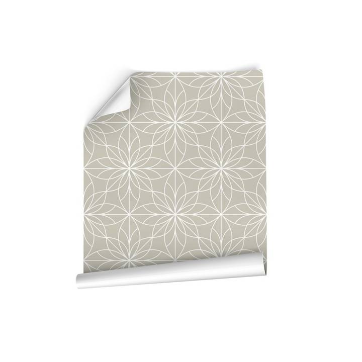 Papel de pared geométrico color azul